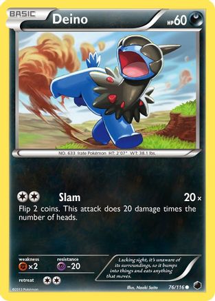 [PKM] Deino (76/116) [Black & White: Plasma Freeze]