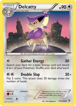 [PKM-C] Delcatty (114/149) [Black & White: Boundaries Crossed]