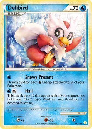 [PKM] Delibird (39/123) [HeartGold & SoulSilver: Base Set]