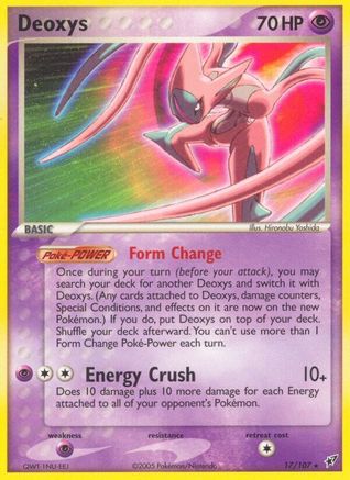 [PKM] Deoxys (17/107) (Stamped) [EX: Deoxys]