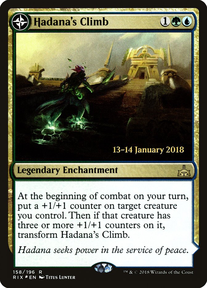 {R} Hadana's Climb // Winged Temple of Orazca [Rivals of Ixalan Prerelease Promos][PR RIX 158]