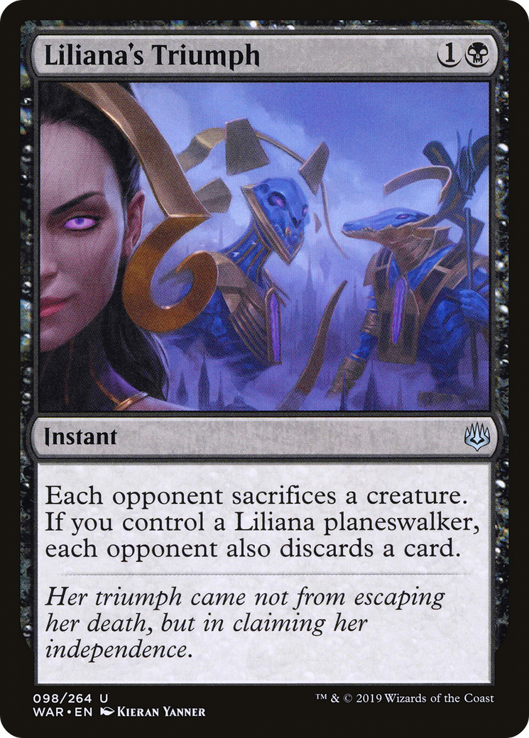 {C} Liliana's Triumph [War of the Spark][WAR 098]