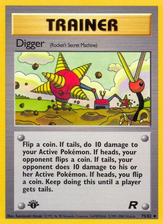 [PKM] Digger (75/82) [Team Rocket 1st Edition]
