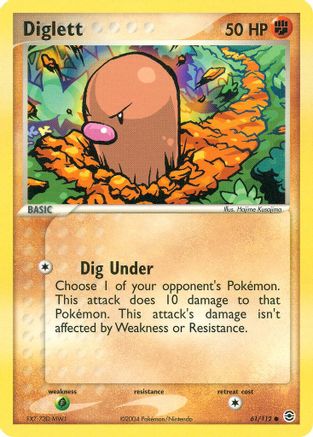 [PKM] Diglett (61/112) [EX: FireRed & LeafGreen]