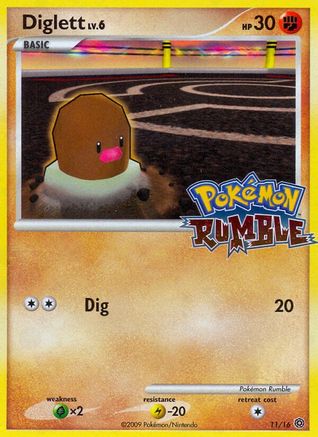 [PKM-R] Diglett (11/16) [PokÃƒÂ©mon Rumble]