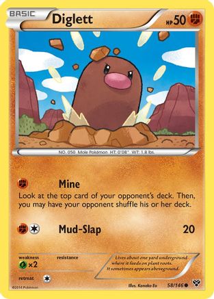 [PKM] Diglett (58/146) [XY: Base Set]