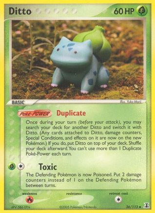 [PKM] Ditto (36/113) (Stamped) [EX: Delta Species]