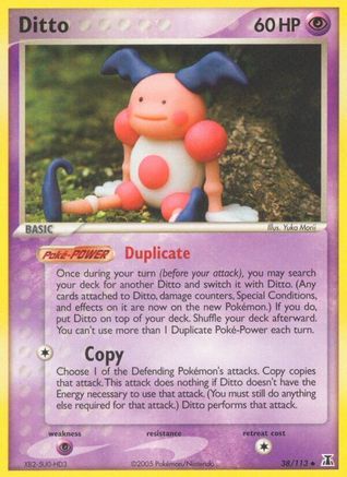 [PKM] Ditto (38/113) (Stamped) [EX: Delta Species]
