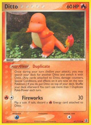 [PKM] Ditto (61/113) (Stamped) [EX: Delta Species]