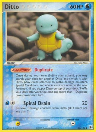 [PKM] Ditto (64/113) (Stamped) [EX: Delta Species]