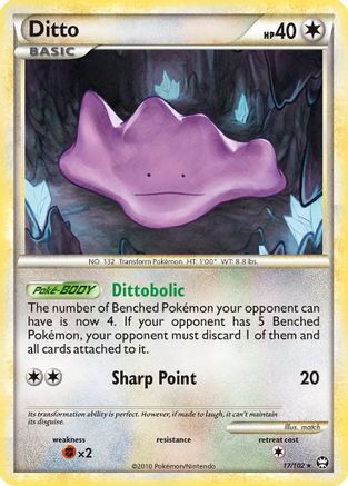 [PKM] Ditto (17/102) [HeartGold & SoulSilver: Triumphant]