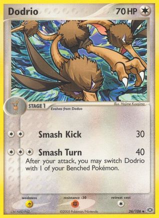 [PKM-C] Dodrio (26/106) (Stamped) [EX: Emerald]