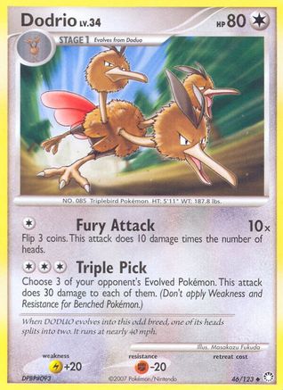 [PKM] Dodrio (46/123) [Diamond & Pearl: Mysterious Treasures]