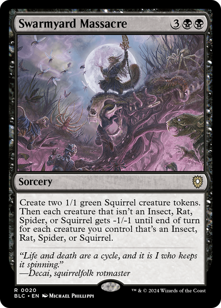 {R} Swarmyard Massacre [Bloomburrow Commander][BLC 020]