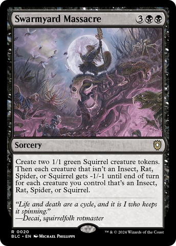 {R} Swarmyard Massacre [Bloomburrow Commander][BLC 020]
