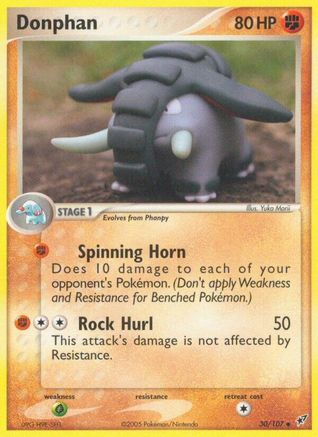 [PKM] Donphan (30/107) (Stamped) [EX: Deoxys]