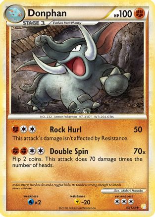 [PKM] Donphan (40/123) [HeartGold & SoulSilver: Base Set]