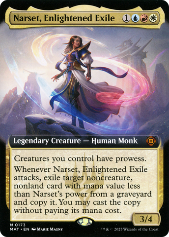 {R} Narset, Enlightened Exile (Extended Art) [March of the Machine: The Aftermath][MAT 173]