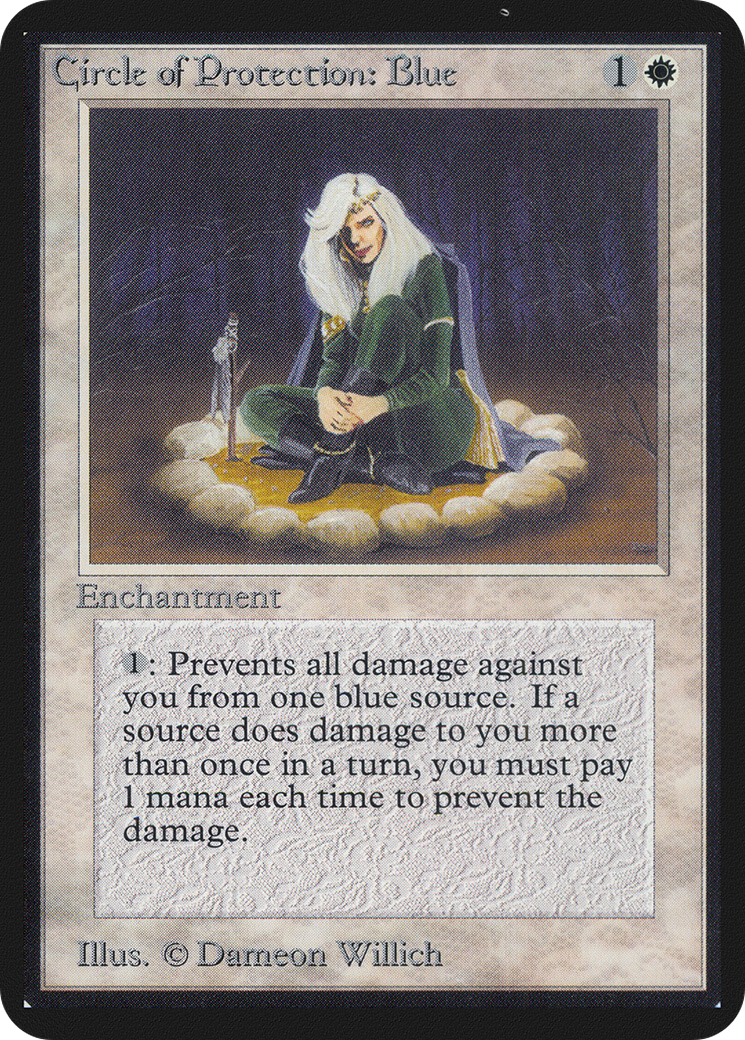 {C} Circle of Protection: Blue [Alpha Edition][LEA 010]