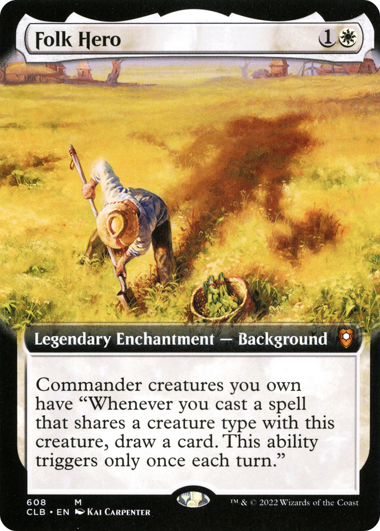 {R} Folk Hero (Extended Art) [Commander Legends: Battle for Baldur's Gate][CLB 608]