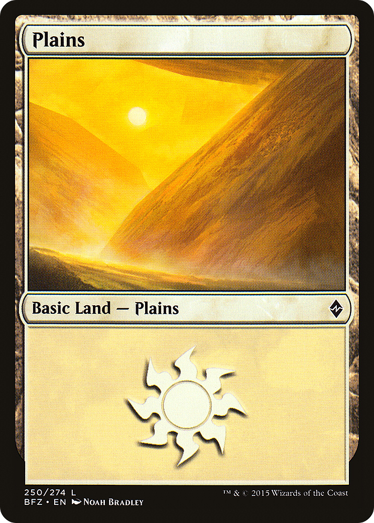 {B}[BFZ 250] Plains (250a) [Battle for Zendikar]
