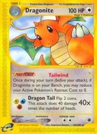[PKM-R] Dragonite (43/165) [Expedition: Base Set]