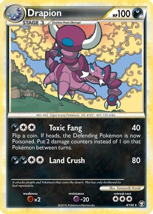 [PKM] Drapion (4/102) [HeartGold & SoulSilver: Triumphant]