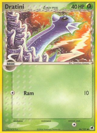 [PKM-C] Dratini (46/101) (Delta Species) (Stamped) [EX: Dragon Frontiers]