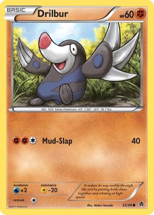 [PKM] Drilbur (55/98) [Black & White: Emerging Powers]