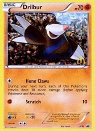 [PKM] Drilbur (8/12) [McDonald's Promos: 2012 Collection]