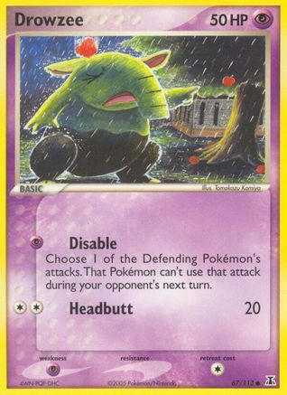 [PKM] Drowzee (67/113) [EX: Delta Species]
