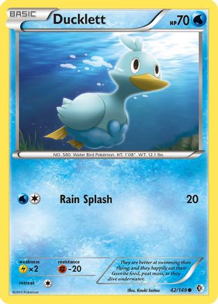 [PKM-C] Ducklett (42/149) [Black & White: Boundaries Crossed]