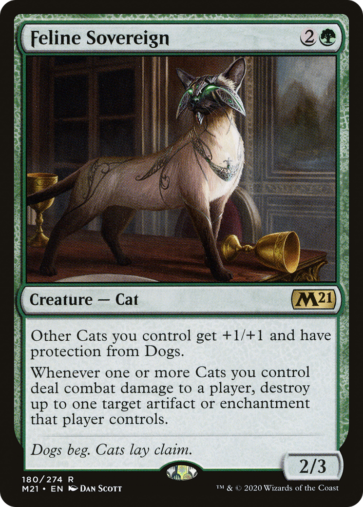 {R} Feline Sovereign [Core Set 2021][M21 180]