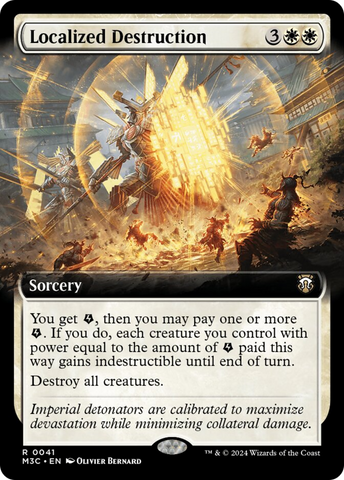 {R} Localized Destruction (Extended Art) (Ripple Foil) [Modern Horizons 3 Commander][RPF M3C 041]