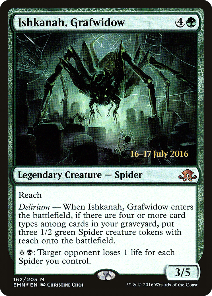{R} Ishkanah, Grafwidow [Eldritch Moon Prerelease Promos][PR EMN 162]