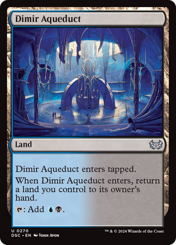 {C} Dimir Aqueduct [Duskmourn: House of Horror Commander][DSC 270]