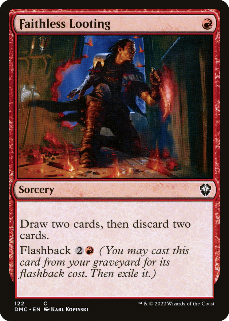 {C} Faithless Looting [Dominaria United Commander][DMC 122]
