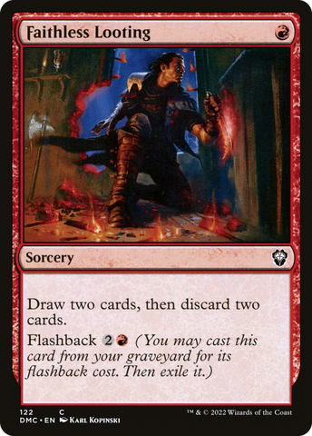 {C} Faithless Looting [Dominaria United Commander][DMC 122]