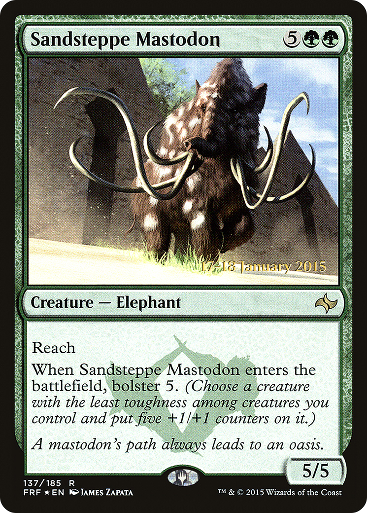 {R} Sandsteppe Mastodon [Fate Reforged Prerelease Promos][PR FRF 137]