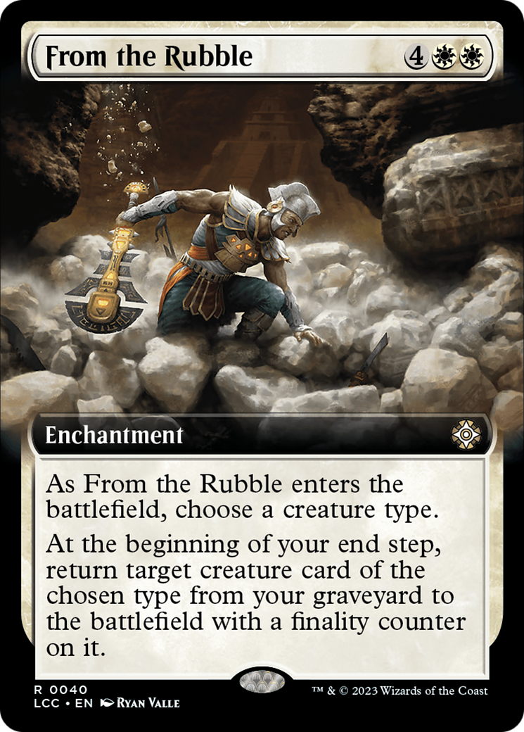 {R} From the Rubble (Extended Art) [The Lost Caverns of Ixalan Commander][LCC 040]