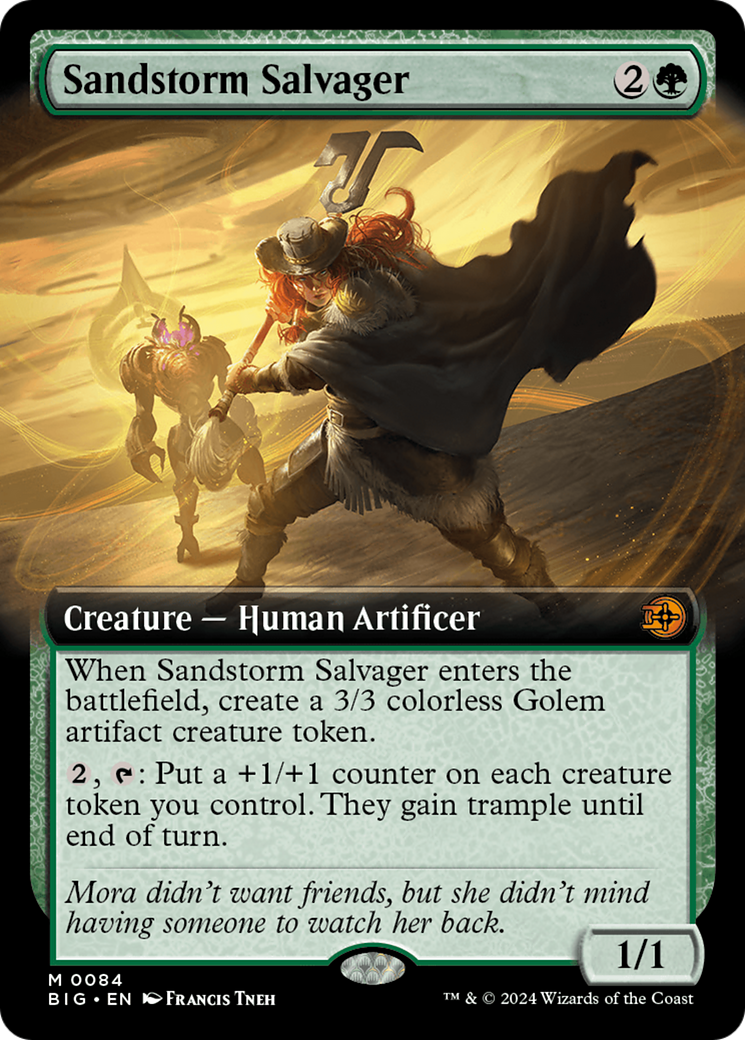 {@R} Sandstorm Salvager (Extended Art) [Outlaws of Thunder Junction: The Big Score][BIG 084]