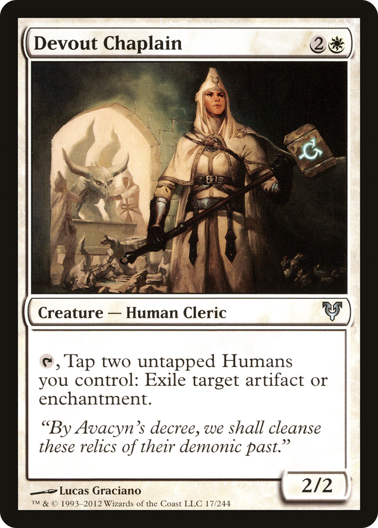 {C} Devout Chaplain [Avacyn Restored][AVR 017]
