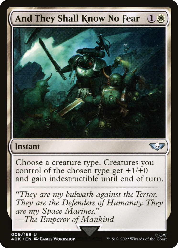 {C} And They Shall Know No Fear [Universes Beyond: Warhammer 40,000][40K 009]