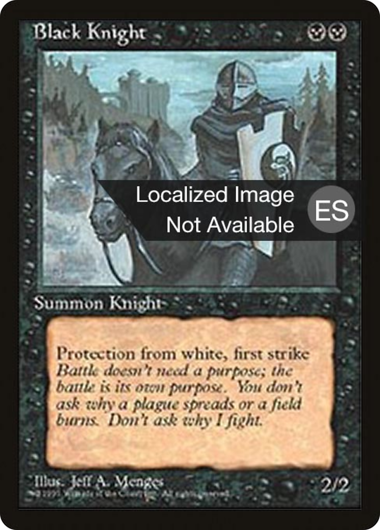 {F} Black Knight [Fourth Edition (Foreign Black Border)][FBB 4ED 121]
