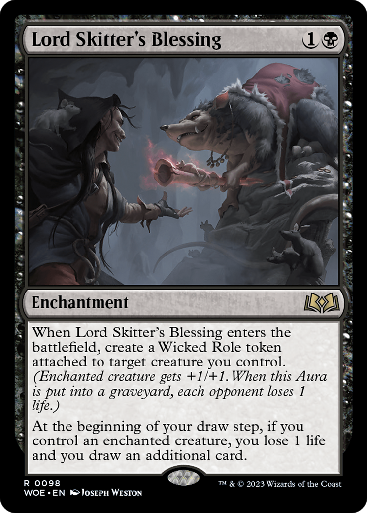 {@R} Lord Skitter's Blessing [Wilds of Eldraine][WOE 098]