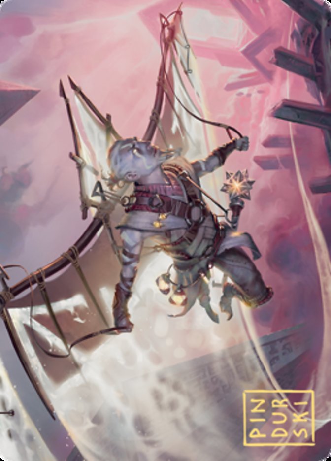 {A} Kitesail Cleric Art Card (Gold-Stamped Signature) [Zendikar Rising Art Series][AZNR 040]