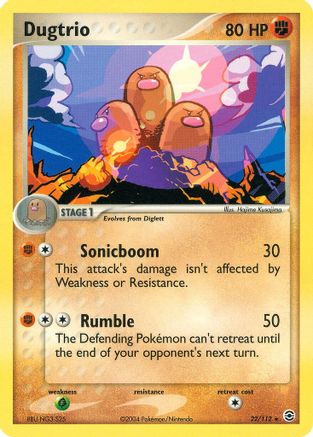 [PKM] Dugtrio (22/112) [EX: FireRed & LeafGreen]