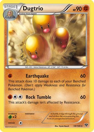 [PKM] Dugtrio (59/146) [XY: Base Set]