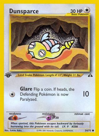 [PKM] Dunsparce (54/75) [Neo Discovery 1st Edition]