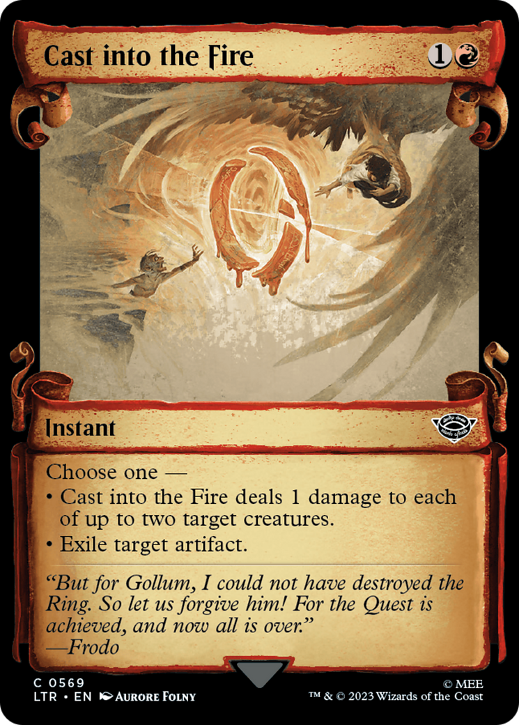 {C} Cast into the Fire [The Lord of the Rings: Tales of Middle-Earth Showcase Scrolls][LTR 569]